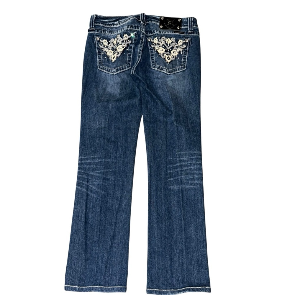 Miss Me Skinny Jeans Size 30 Dark Wash Bling Pockets